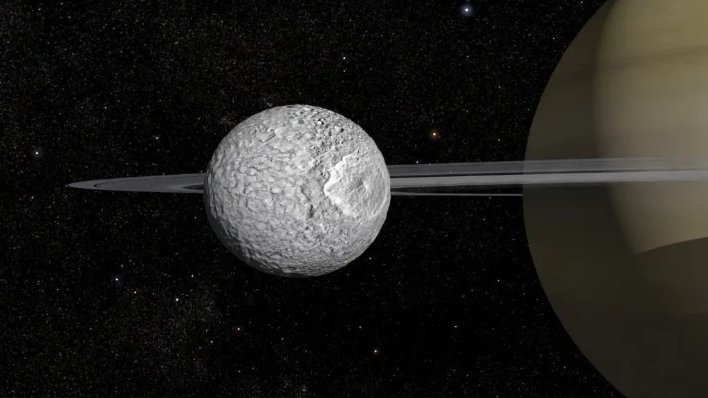 Descubren un océano en otra de las lunas de Saturno: Mimas, quinto astro con agua líquida